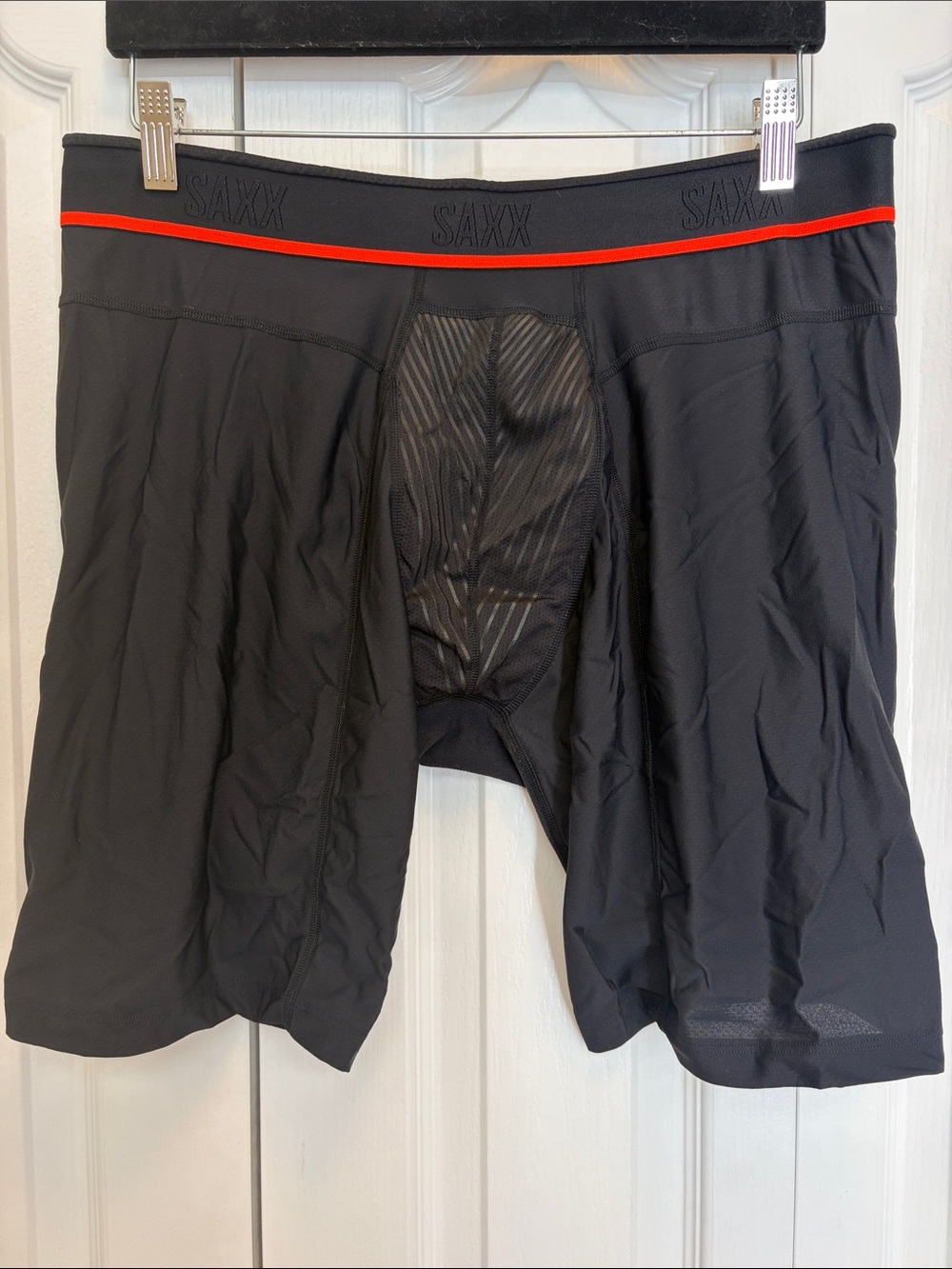 Saxx Hyperdrive Black Long Boxer Briefs XXL